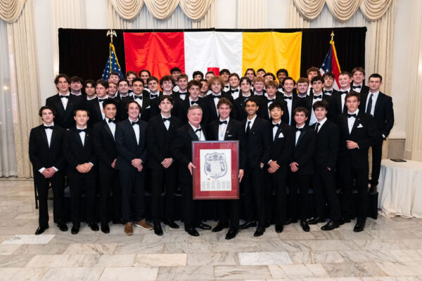 group of young men in tuxes