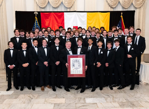 group of young men in tuxes